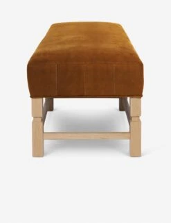 Ambleside Bench By Ginny Macdonald -Chic Furniture Sale ambleside bench velvet cognac 4 1 403fa93b b0e6 4c48 a916 ed572392150e