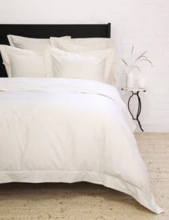 Classico Hemstitch Cotton Sateen Duvet Set By Pom Pom At Home 7 Classico Hemstitch Cotton Sateen Duvet Set By Pom Pom At Home -Chic Furniture Sale classicoivoryduvetcopy 1