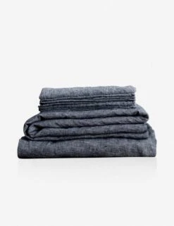European Flax Linen Sheet Set By Cultiver -Chic Furniture Sale copy of ss indigo croppedsquare 1