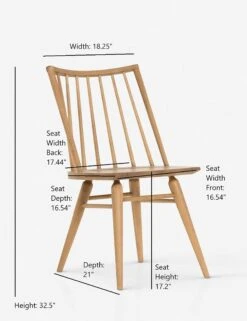 Lanae Dining Chair -Chic Furniture Sale isadora chair sandy oak 1 1 1