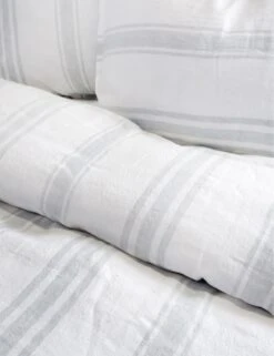Jackson Linen Duvet By Pom Pom At Home -Chic Furniture Sale jackson white ocean detail
