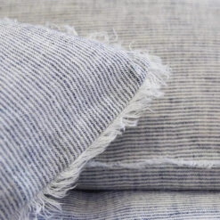 Logan Linen Pillow By Pom Pom At Home -Chic Furniture Sale logan blue detail 8 3e3f30e8 6195 47dc bd03 299c3988ff2e