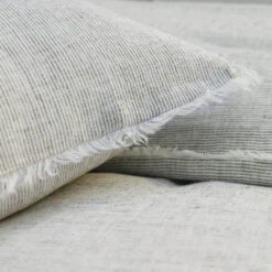 Logan Linen Pillow By Pom Pom At Home -Chic Furniture Sale logan olive close up 2 1 2 32b6974c 00a4 4907 bd25 4170cdf5a9d8