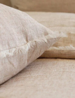 Logan Linen Pillow By Pom Pom At Home -Chic Furniture Sale logan terra cotta close up 2 900x 2 8f5e7624 5279 4c5a 9ee0 60d47382acc3