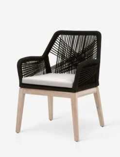 London Indoor / Outdoor Dining Arm Chair 22 London Indoor / Outdoor Dining Arm Chair -Chic Furniture Sale loom outdoor arm chair black gray teak 1 02