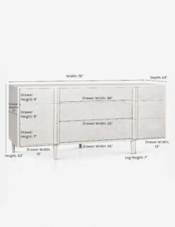 Maci Dresser -Chic Furniture Sale maci dresser white 1