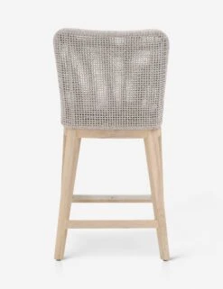 Rachyl Indoor / Outdoor Counter Stool -Chic Furniture Sale mesh outdoor counter stool taupe white gray teak 1 05