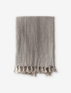 Montauk Linen Blanket By Pom Pom At Home -Chic Furniture Sale montauknaturalthrow