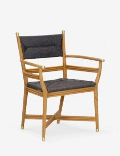 Morris & Co. Kelmscott Rush Indoor / Outdoor Dining Arm Chair -Chic Furniture Sale morris co auberon rush arm chair black