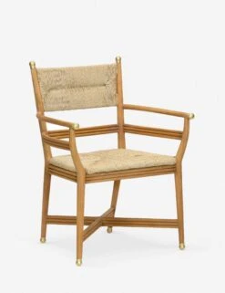 Morris & Co. Kelmscott Rush Indoor / Outdoor Dining Arm Chair -Chic Furniture Sale morris co auberon rush arm chair natural