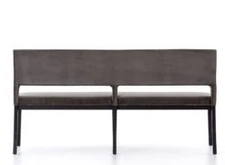 Pollie Dining Bench -Chic Furniture Sale pollie dining bench washed grey velvet 1