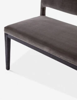 Pollie Dining Bench -Chic Furniture Sale pollie dining bench washed grey velvet 4 1