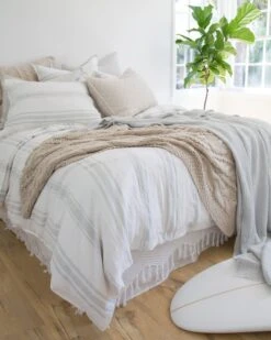 Jackson Linen Duvet By Pom Pom At Home -Chic Furniture Sale pom pom at home jackson duvet white and ocean 1